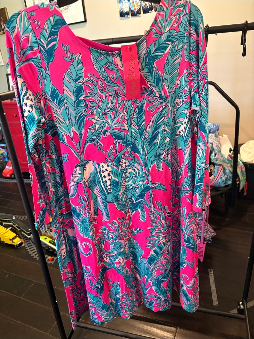 Lilly Pulitzer ophelia elephant dress L NWT